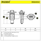 RIDEX Luftmassesensor 3926A0340