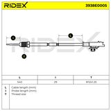 RIDEX Tunnistin, pakokaasulämpötila 3938E0005