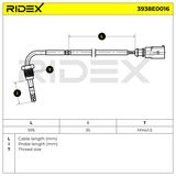 RIDEX Датчик, температура выхлопных газов 3938E0016