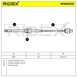 RIDEX Датчик, температура выхлопных газов 3938E0021