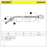 RIDEX Датчик, температура выхлопных газов 3938E0051
