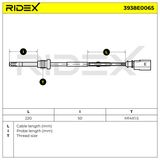 RIDEX Датчик, температура выхлопных газов 3938E0065