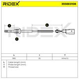 RIDEX Датчик, температура выхлопных газов 3938E0108
