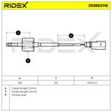 RIDEX Датчик, температура выхлопных газов 3938E0116
