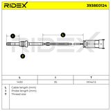 RIDEX Датчик, температура выхлопных газов 3938E0124