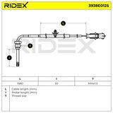 RIDEX Датчик, температура выхлопных газов 3938E0125
