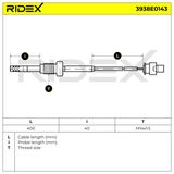 RIDEX Датчик, температура выхлопных газов 3938E0143