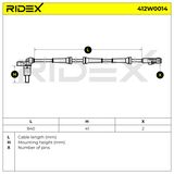 RIDEX Датчик, частота вращения колеса 412W0014