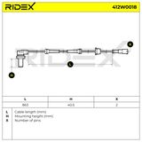 RIDEX ABS-anturi 412W0018