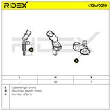 RIDEX Andur, rattapöörete arv 412W0019