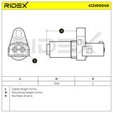 RIDEX ABS-givare 412W0049