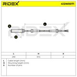 RIDEX Датчик, частота вращения колеса 412W0071