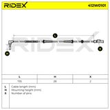 RIDEX Датчик, частота вращения колеса 412W0101