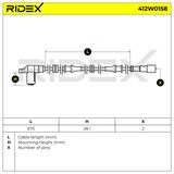 RIDEX ABS-anturi 412W0158