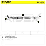 RIDEX ABS-anturi 412W0211