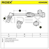 RIDEX ABS-givare 412W0296