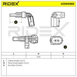 RIDEX ABS-givare 412W0365