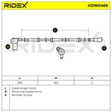 RIDEX Датчик, частота вращения колеса 412W0469