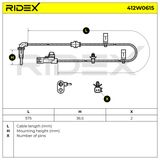 RIDEX Датчик, частота вращения колеса 412W0615