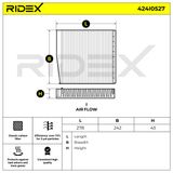 RIDEX Filter, kupéventilation 424I0527