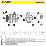 RIDEX Kompressor, klimatanläggning 447K0004