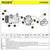 RIDEX Компрессор, кондиционер 447K0033