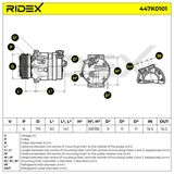 RIDEX Компрессор, кондиционер 447K0101