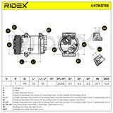 RIDEX Kompressor, klimatanläggning 447K0118