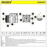 RIDEX Kompressor, klimatanläggning 447K0177
