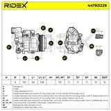 RIDEX Компрессор, кондиционер 447K0229