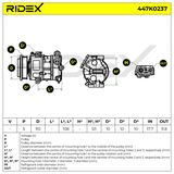 RIDEX Компрессор, кондиционер 447K0237