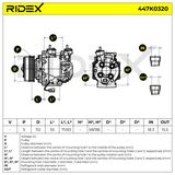RIDEX Компрессор, кондиционер 447K0320