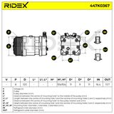 RIDEX Компрессор, кондиционер 447K0367