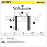 RIDEX Конденсатор, кондиционер 448C0002