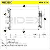 RIDEX Конденсатор, кондиционер 448C0006