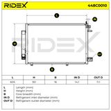 RIDEX Конденсатор, кондиционер 448C0010