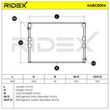 RIDEX Конденсатор, кондиционер 448C0014