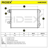 RIDEX Конденсатор, кондиционер 448C0020