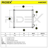 RIDEX Конденсатор, кондиционер 448C0021