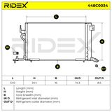 RIDEX Kondensor, klimatanläggning 448C0034
