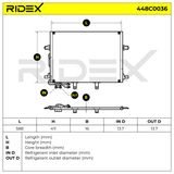 RIDEX Конденсатор, кондиционер 448C0036
