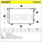RIDEX Kondensor, klimatanläggning 448C0040