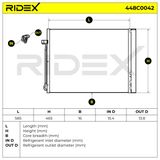 RIDEX Конденсатор, кондиционер 448C0042