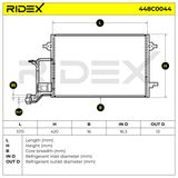 RIDEX Kondensor, klimatanläggning 448C0044