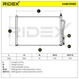 RIDEX Конденсатор, кондиционер 448C0082
