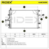 RIDEX Конденсатор, кондиционер 448C0099