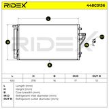 RIDEX Конденсатор, кондиционер 448C0136