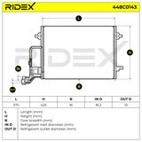RIDEX Конденсатор, кондиционер 448C0143