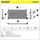 RIDEX Конденсатор, кондиционер 448C0151
