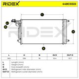 RIDEX Конденсатор, кондиционер 448C0222